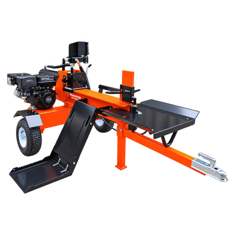 PARTIDORA DE LENHA HORIZONTAL DE 9 HP COM BRAÇO DE ELEVAÇÃO - 35 TONELADAS