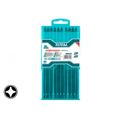 Conjunto 10 dropouts impacto Chave De Fenda (ph2 + ph2 - 150mm) Conjunto 10 dropouts impacto Chave De Fenda (ph2 + ph2 - 150mm)