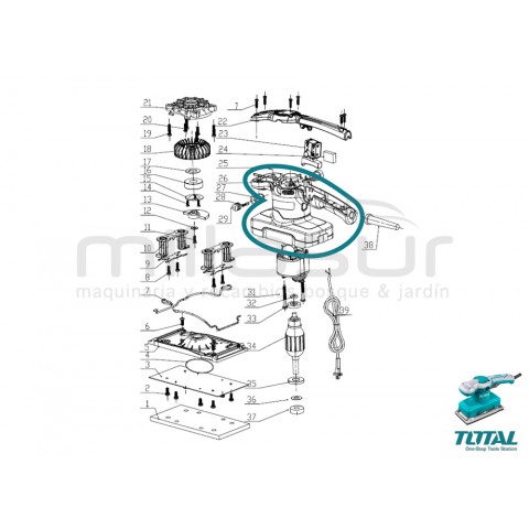 Caixas lixadeira tf1301826