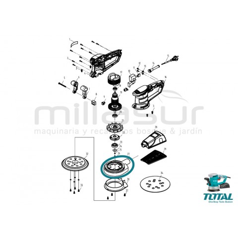 Coletor expulsor poeira lixadeira tf2041501 tf2041506 (27)