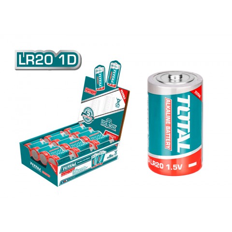 Caixa de exposição 24 Pilhas alcalinas 1.5 V LR20 d18000mah TOTAL (12 blister de 2 PCes)