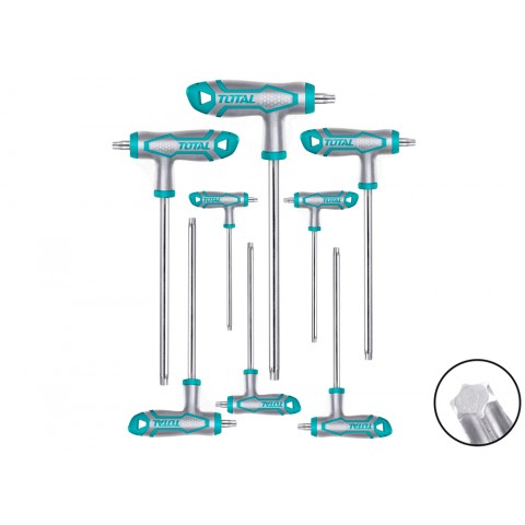 Conjunto chaves TOTAL Torx cr - v-8pcs