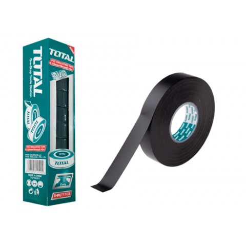 Pacote 10 peças preto fita isolante 18mm pvc TOTAL (9.15 m)