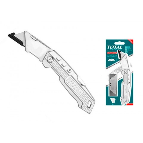Lâmina multiuso dobrável - navalha-61mm x 19mm (inclui 5 lâminas de substituição) Lâmina multiuso dobrável - navalha-61mm x 19mm (inclui 5 lâminas de substituição)