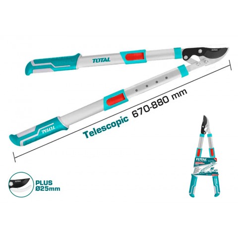 Tesoura by-pass alças extensíveis 670-880mm TOTAL (corte corte 25mm) Tesoura by-pass alças extensíveis 670-880mm TOTAL (corte corte 25mm)