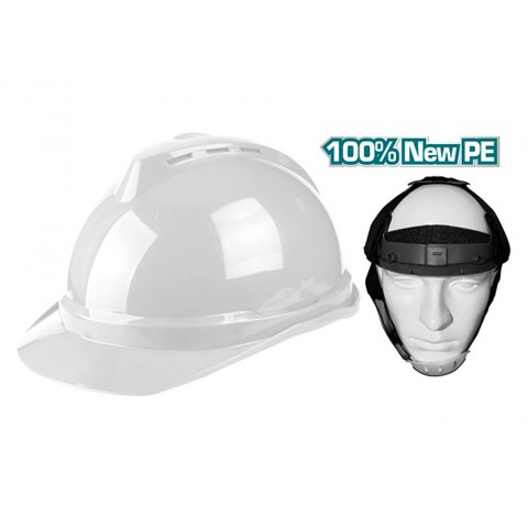 Capacete de segurança pe com barbeado TOTAL