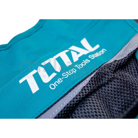 Colete porta-ferramentas 11 bolsos e suporte martelo-ajustável-TOTAL
