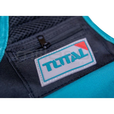 Colete porta-ferramentas 11 bolsos e suporte martelo-ajustável-TOTAL