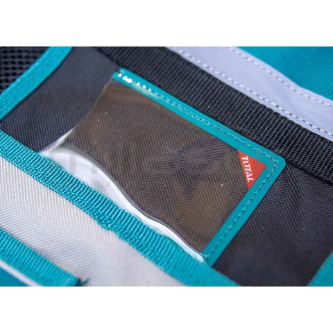 Colete porta-ferramentas 11 bolsos e suporte martelo-ajustável-TOTAL