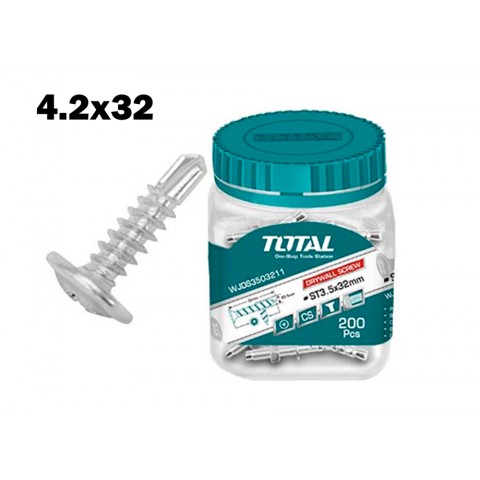 Parafuso auto-perfurante cabeça chata 4.2x32mm (barco 120 PCes)