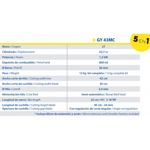 Roçadora Multifunções GY3043