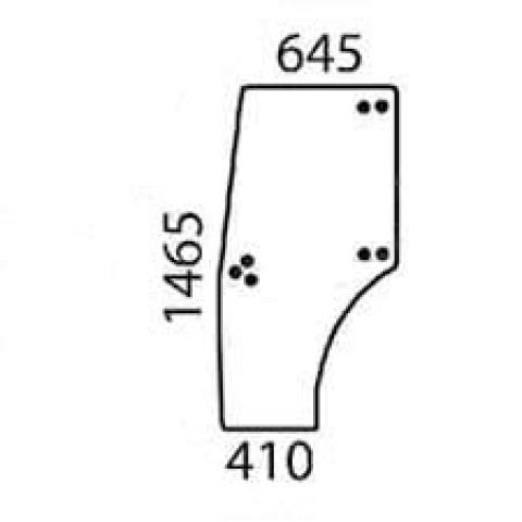 Vidro de porta esquerda