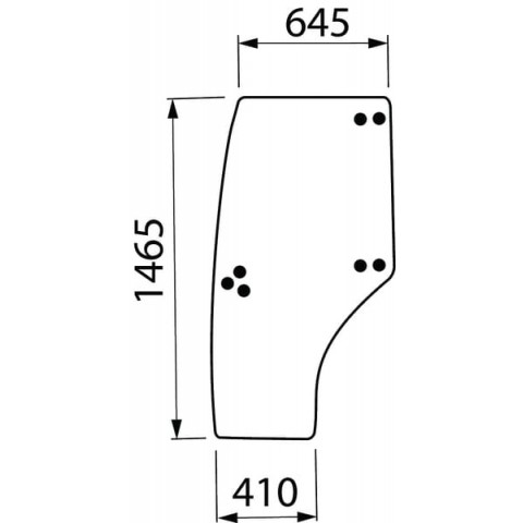 Vidro (Verde) P/ Porta Sx