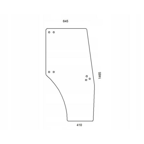 Porta Dx Vidro Verde X Cabina